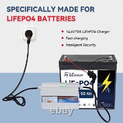 LGECOLFP 12V 100Ah LiFePO4 Lithium Battery Rechargeable Iron Phosphate Battery