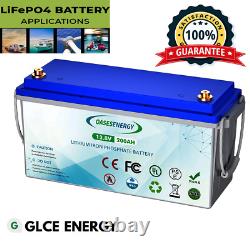 LiFePO4 12V 200Ah PLUS 200A BMS Lithium Battery for RV Solar Off-Grid US Stock
