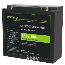 LiFePO4 12V 20/40Ah Lithium Iron Phosphate 4000+ Cycle Rechargeable Battery