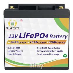 LiFePO4 12V 30AH Deep Cycle Lithium Iron Battery for RV Off Grid Solar Battery