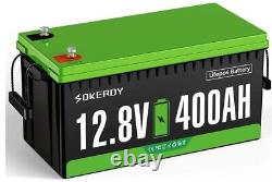 LiFePO4 12V 400Ah Lithium Battery BMS Off-Grid Solar Power WithChagrer Boat Marine