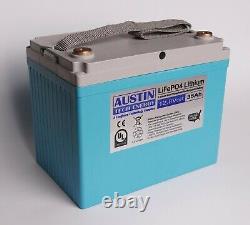 LiFePO4 12.8-Volt 35Ah Lithium Iron Phosphate Battery with LiFePO4 Charger (4A)
