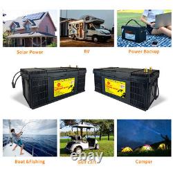 LiFePO4 24V 120Ah Lithium Battery WithBMS Solar Deep Cycle RV Camper Golf Cart