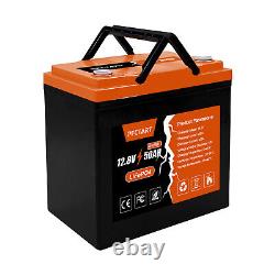 LiFePO4 Battery 12V 50Ah Lithium Iron Phosphate Battery for Camping Boat RV Home