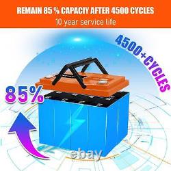 LiFePO4 Battery 12V 50Ah Lithium Iron Phosphate Battery for Camping Boat RV Home