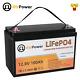 Lifepo4 Battery 12v Volts 100ah Lithium Iron Battery For Solar Pannel Rv Boat