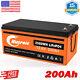 Lifepo4 Deep Cycle Lithium Battery For Rv Marine Off-grid Solar System 100ah Lot