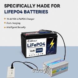 LiFePO4 Lithium 12V 100Ah Battery Pack for RV Marine Solar System with 100A BMS