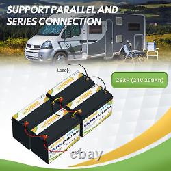 LiFePO4 Lithium Battery 12V 100Ah 200Ah 400Ah Deep Cycle for Solar Off-grid