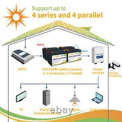 LiFePO4 Lithium Battery 12V 100Ah 200Ah 400Ah Deep Cycle for Solar Off-grid