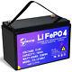 Lifepo4 12v 100ah Battery Pack For Rv Deep Cycle Solar Golf Cart Marine System
