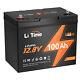 Litime 12v 100ah Group 24 Lifepo4 Lithium Battery Built-in 100a Bms 1280wh