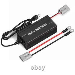 LiTime 14.6V 20A AC-DC Smart Charger for Deep Cycle Rechargeable Lithium LiFePO4