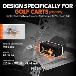 LiTime 36V 60Ah Golf Cart LiFePO4 Lithium Battery Deep Cycle 2304Wh 120A BMS