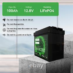 Lithium Battery 12V 100Ah 50Ah Deep Cycle Mini Size LiFePO4 for RV Marine Solar