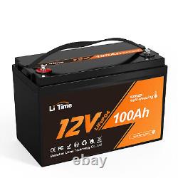 Litime 12V 100Ah Self Heating LiFePO4 Lithium Battery Low Temperature Protection