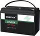 Ogrphy 12v 100ah Lifepo4 Battery, Built-in 100a Bms, For Rv, Golf Car Etc (used)