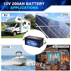 Pionergy 12V 200AH LiFePO4 Deep Cycle Lithium Ion Phosphate Battery For RV Solar