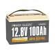 Power Queen 12v 100ah Auto-heating Lifepo4 Lithium Battery Bms Support Low Temp