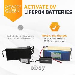 Power Queen 14.6V 20A Smart AC-DC Lithium Battery Charger for 12V 100Ah LiFePO4