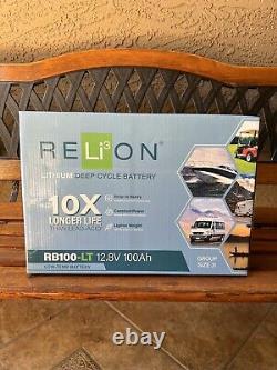 RELiON RB100LT LiFePO4 Lithium Iron Phosphate 12V Battery, Group 31 100Ah