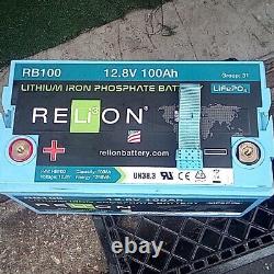RELiON RB100 LiFePO4 Lithium Iron Phosphate 12V Battery, Group 31