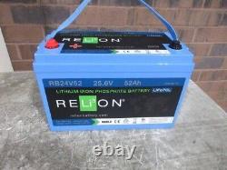 RELiON RB24V52 LiFePO4 Lithium Iron Phosphate 24V Battery Group 31 Marine Solar