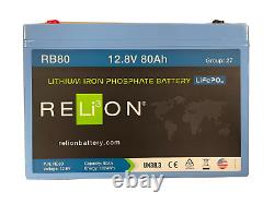 ReLion Lithium Iron Phosphate Batteries (LiFePo4) RV/Boat Group size 27
