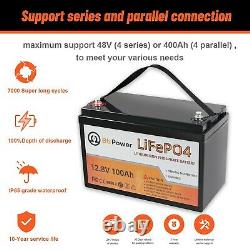 Rechargeable 12V 100Ah lithium LiFePO4 battery for RV Deep Cycles Solar System