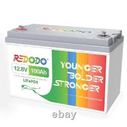 Redodo 12V 100Ah LiFePO4 Lithium Battery for RV Solar Excellent Condition