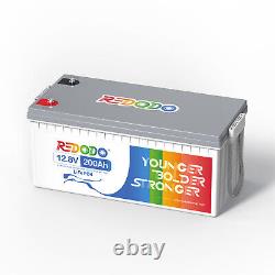 Redodo 12V 200Ah LiFePO4 Lithium Battery for RV Off-grid Excellent Condition