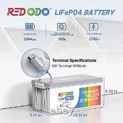 Redodo 12V 200Ah Pro (230Ah) LiFePO4 Lithium Battery for RV Off-grid Solar Kayak