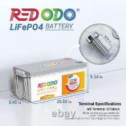 Redodo 12V 300Ah Lithium Battery Deep Cycle LiFePO4 for RV Solar Off-grid Camper