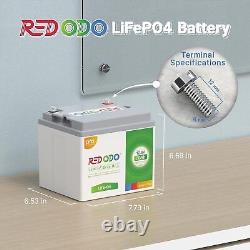 Redodo 12V 50Ah LiFePO4 Lithium Battery Deep Cycles for Trolling Motor RV