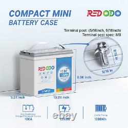 Redodo Mini Size 12V 100Ah LiFePO4 Lithium Battery for RV Trolling Motor Camper