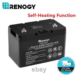 Renogy 12V 100Ah Smart LiFePO4 Lithium Iron Phosphate Battery With Self-Heating