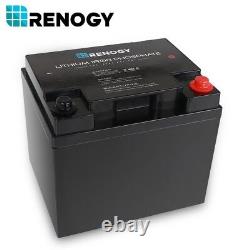 Renogy 12V 50Ah Lithium-Iron Phosphate LFP BMS Battery Deep Cycle Solar LiFePO4
