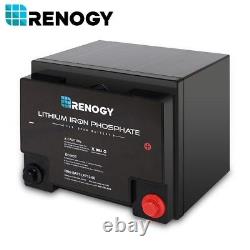 Renogy 12V 50Ah Lithium-Iron Phosphate LFP BMS Battery Deep Cycle Solar LiFePO4