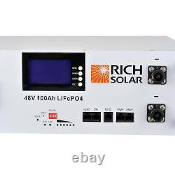 Rich Solar 48V 100Ah LiFePO4 Alpha 5 Server Lithium Iron Phosphate Battery