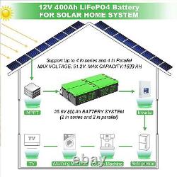 SOKERDY 12V 160Ah-400AH LiFePO4 Deep Cycle Lithium Battery for RV Solar Off-grid