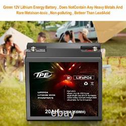 TPE LiFePO4 Lithium Battery, 12V 20AH Iron 20AH