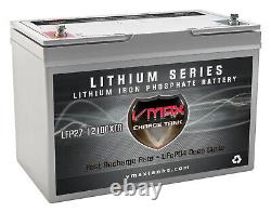 VMAX LFP27-12100XTR LiFePO4 12 Volt 100AH 1280Wh Group27 Lithium Battery Li-Iron