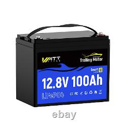 Wattcycle 12V 100Ah TM Bluetooth LiFePO4 Lithium Battery BMS for Trolling Motor